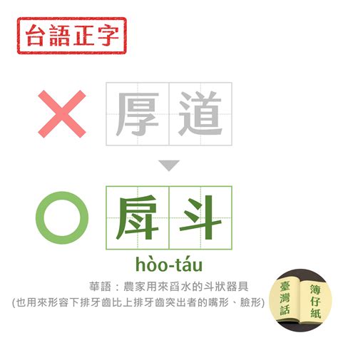 厚道台語|戽斗的